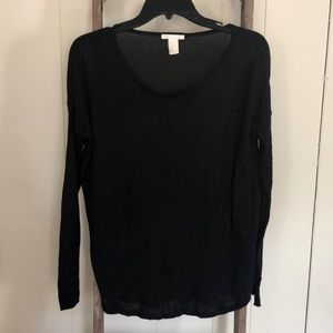 LIGHTWEIGHT H&M SWEATER BLACK SIZE S